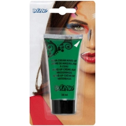 Tube de maquillage vert en crème, réalisez facilement tous vos maquillages pour Halloween et Carnaval
