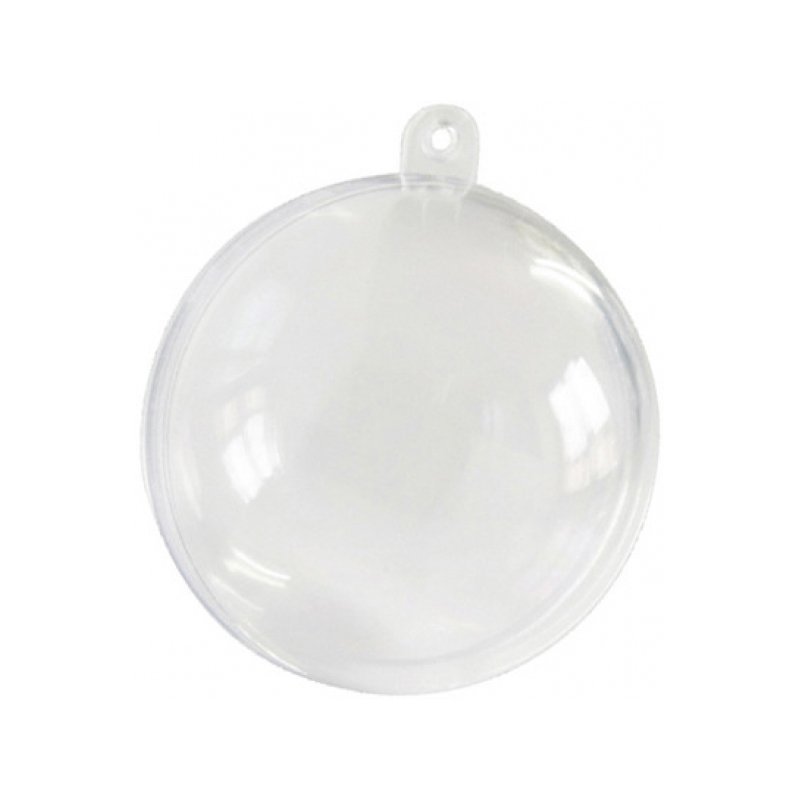Boule transparente à remplir pour réaliser une décoration festive et originale