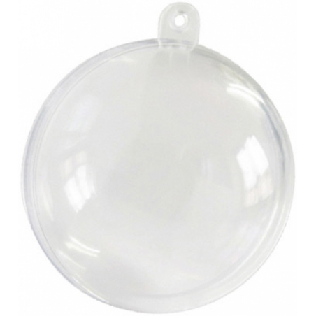 Boule transparente à remplir pour réaliser une décoration festive et originale