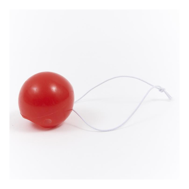 Nez rouge de clown avec élastique pour le mettre en place
