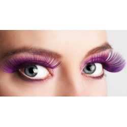 Faux cils violet extra-long apportez une touche lumineuse à votre maquillage