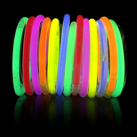 Bracelets lumineux fluo
