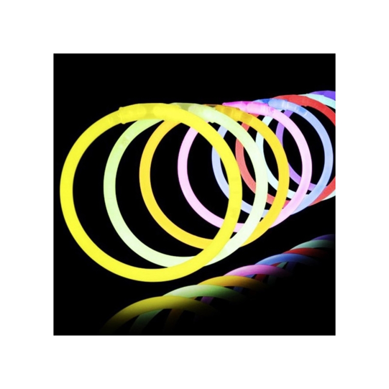 Bracelets lumineux fluo, le de 15 bracelets