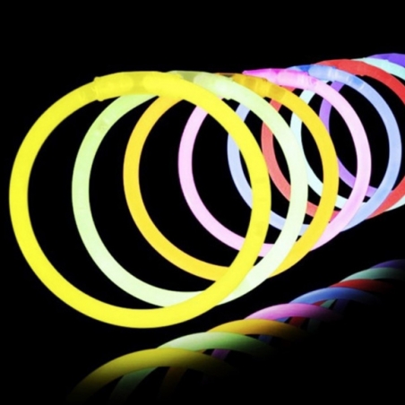 Bracelets lumineux fluo, le de 15 bracelets