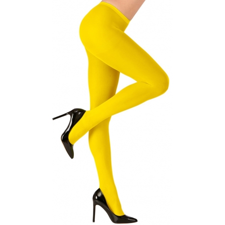 Collants jaune fluo, accessoirisez votre tenue années 80