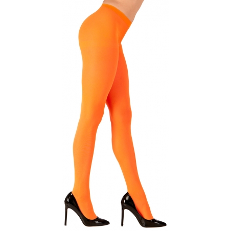 Collants orange fluo pour accessoirisez une tenue thème années 80