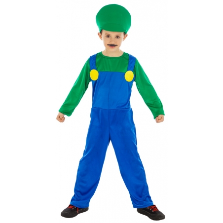 Déguisement plombier garçon idéal pour se déguiser en personnage digne de Luigi