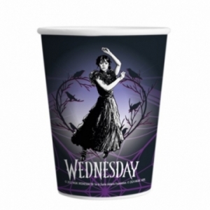 gobelets Mercredi Addams éco-frendly pour réaliser une décoration de table pour son anniversaire