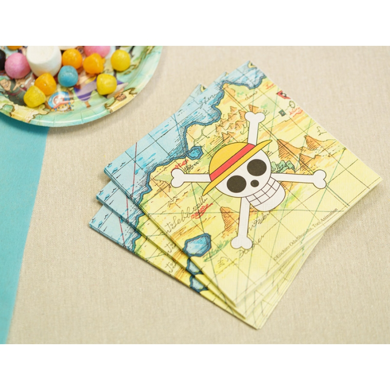 Lot de serviettes anniversaire One Piece