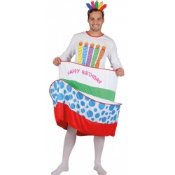 Déguisement de gâteau d'anniversaire pour homme