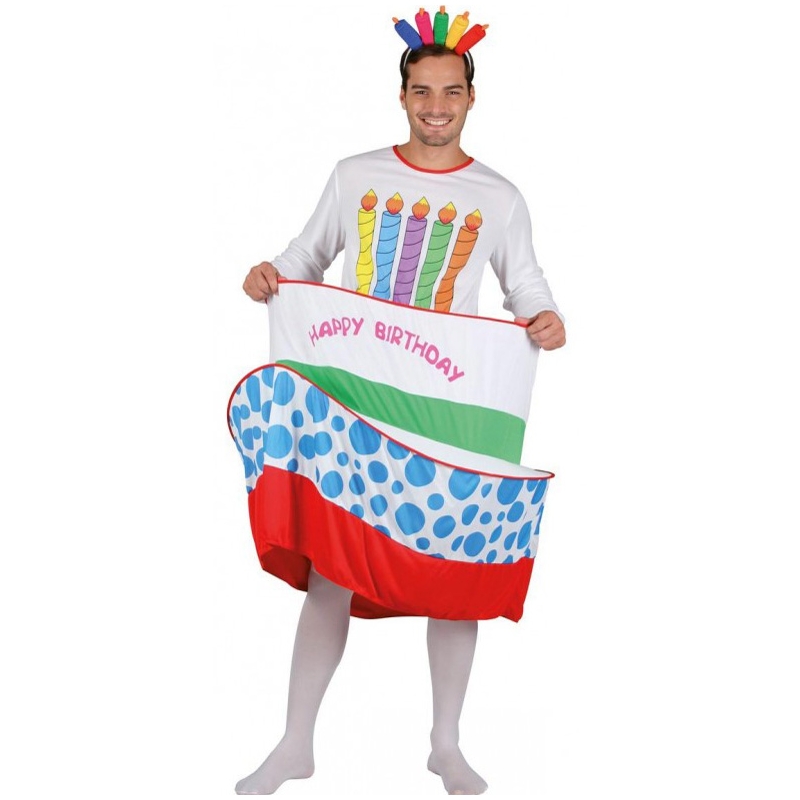 Déguisement de gâteau d'anniversaire pour homme