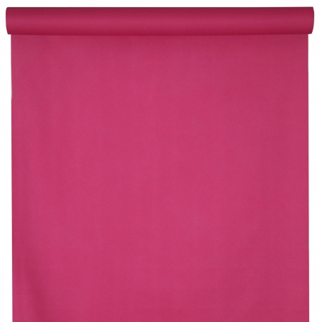 Nappe rose fuchsia intissé airlaid luxe de 120 cm x 10 mètres idéale pour habiller vos tables de fêtes