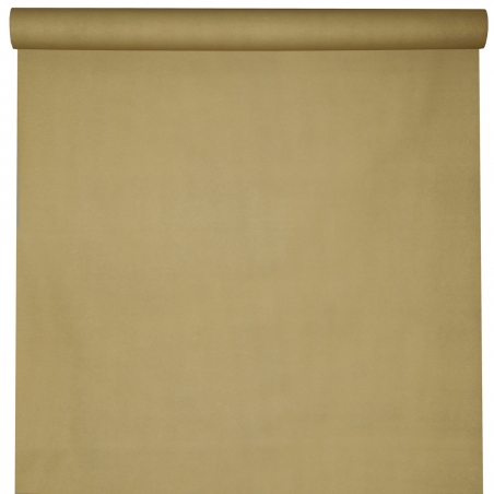 Habillez vos tables de fêtes avec cette nappe couleur naturelle en papier intissé airlaid
