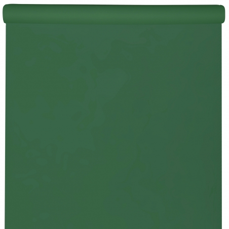 Cette nappe vert foncé en airlaid est idéale pour habiller vos tables de fêtes à l'occasion d'un mariage ou des fêtes de Noël