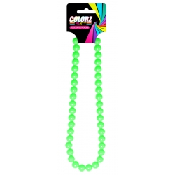 Adoptez un look années 80 avec ce collier vert fluo en perles
