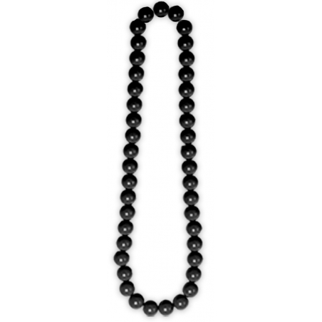 Collier de perles couleur noir