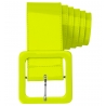 Ceinture jaune fluo en vinyl, un accessoire idéal pour vos tenues thème années 80 Ceinture jaune fluo en vinyl, un accessoire idéal pour vos tenues thème années 80