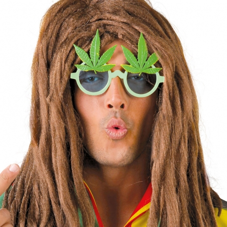 Adoptez le style reggae man avec cette paire de lunettes cannabis