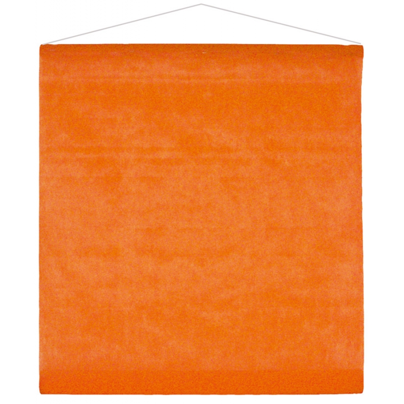 Tenture de salle de couleur orange idéale pour habiller vos plafonds pour fêter Halloween