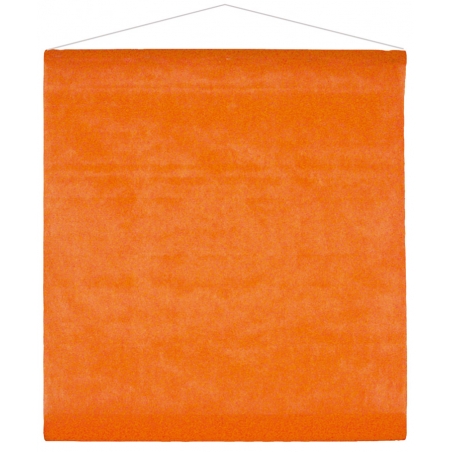 Tenture de salle de couleur orange idéale pour habiller vos plafonds pour fêter Halloween