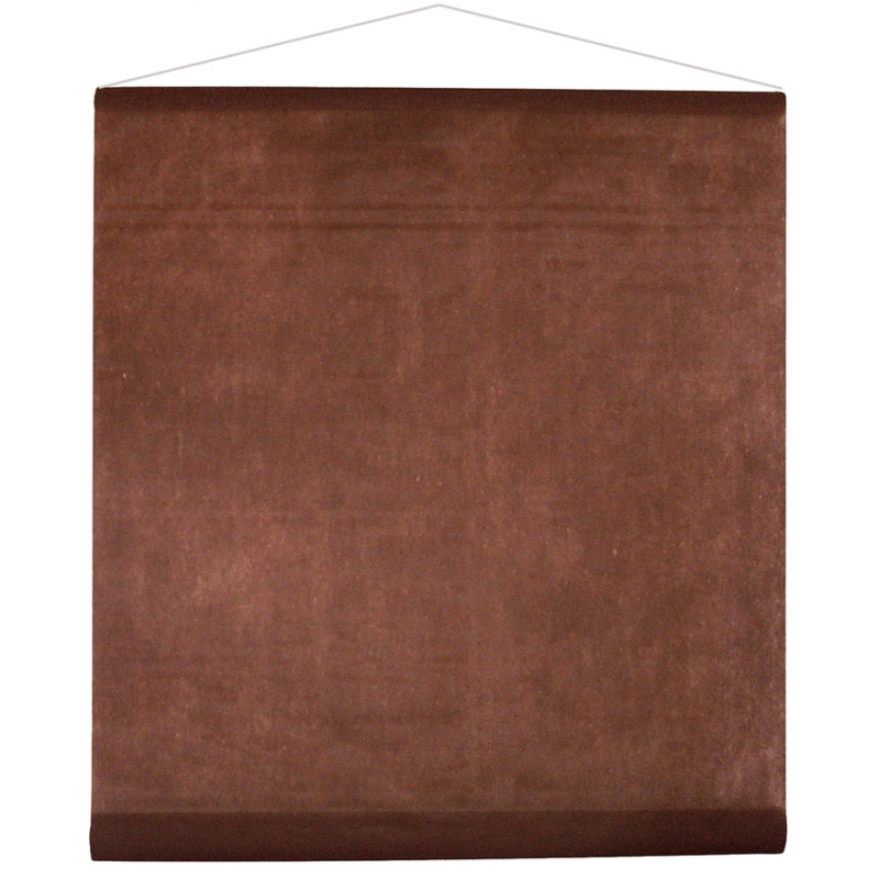 Tenture de salle de couleur chocolat idéale pour réaliser une décoration de salle pour fêter un mariage