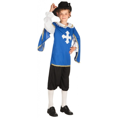 Déguisement mousquetaire bleu garçon - costume enfant