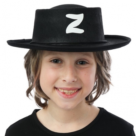Chapeau Zorro pour enfant, le chapeau parfait pour incarner le célèbre justicier masqué