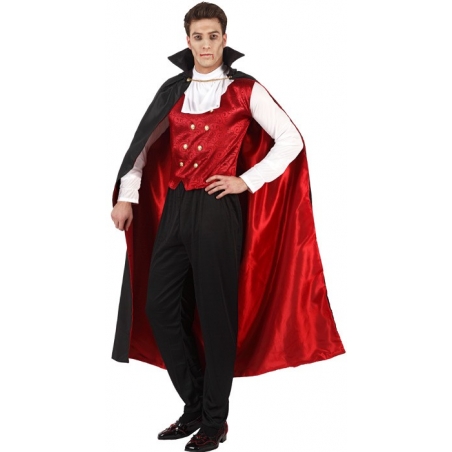 deguisement vampire homme halloween, également disponible en taille XL et XXL