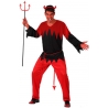 deguisement de diable pour homme couleur rouge et noir - halloween adulte
