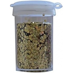 Pot de paillettes couleur or holographiques à utiliser dans vos créations DIY