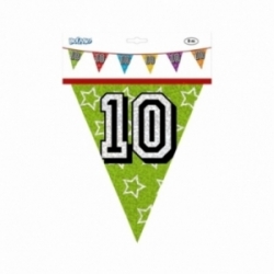 fêter un anniversaire, cette guirlande 10 ans de 8 mètres de long