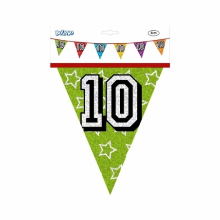 fêter un anniversaire, cette guirlande 10 ans de 8 mètres de long fêter un anniversaire, cette guirlande 10 ans de 8 mètres de long