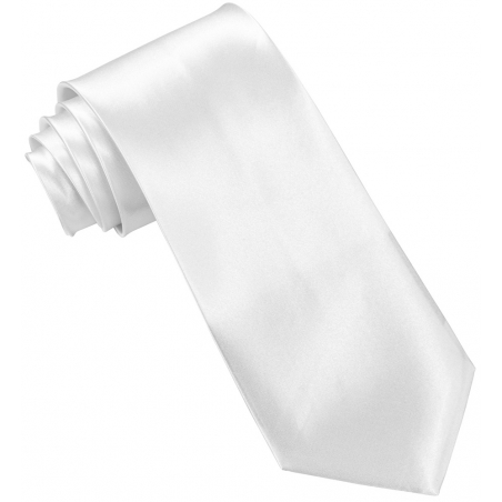 Cravate blanche pour hommes et femmes