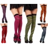 Bas noirs à rayures 6 couleurs disponibles - WA153A