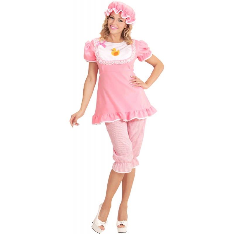 EVJF - Déguisement de bébé pour femme couleur rose