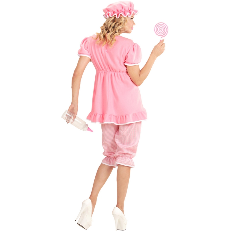 Costume de bébé pour femme vue de dos