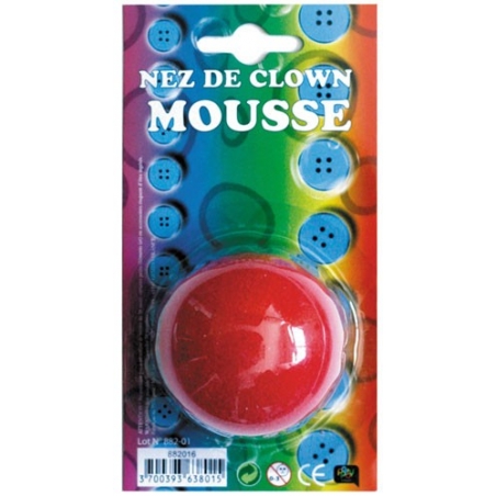 nez de clow en mousse - maquillage nez de clow en mousse - maquillage