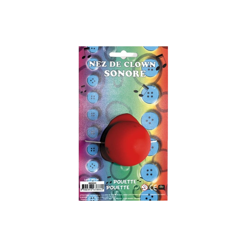 nez clown sonore - accessoire deguisement