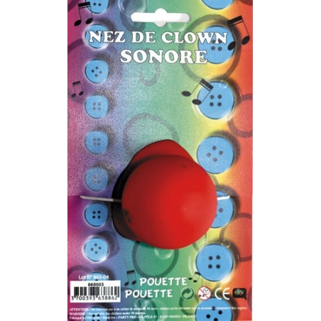 nez clown sonore - accessoire deguisement