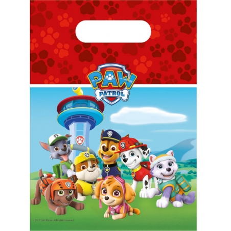 Sacs cadeaux Pat Patrouille en plastique Sacs cadeaux Pat Patrouille en plastique