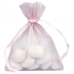 Contenants à dragées couleur rose bébé idéal pour décorer vos table pour célébrer un Baptême ou une Baby Shower