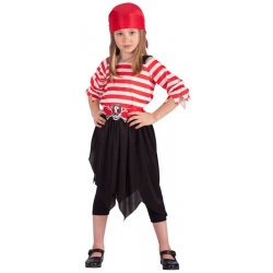 Déguisement fille pirate 4 à 7 ans