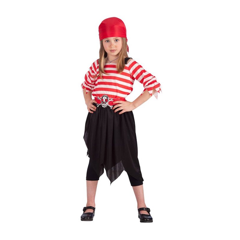 Déguisement fille pirate 4 à 7 ans