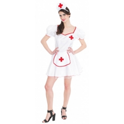 Déguisement infirmière pour femme avec robe et coiffe