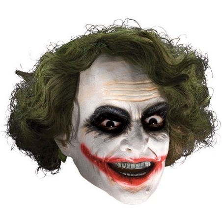 Masque Joker luxe avec cheveux - masque comics
