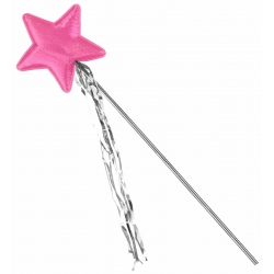 Baguette de fée avec rose avec étoile