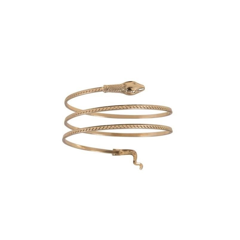 Bracelet egyptien doré en forme de serpent