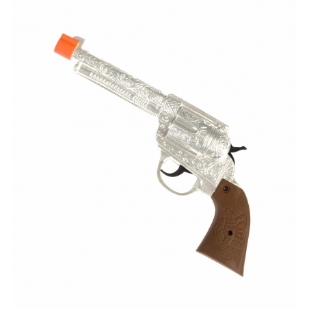 Pistolet de cowboy couleur argent Pistolet de cowboy couleur argent
