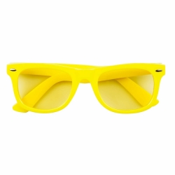 Lunettes jaune fluo pour hommes et femmes thème tropical et années 80