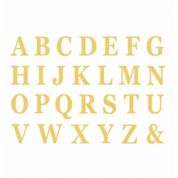 Lettres Adhésives couleur or - Set de 48, personnalisez vos décorations festives, Mariage, Baptême, Communion
